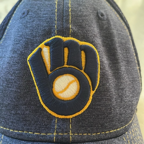 New Era 39 Thirty Baseball ⚾️ Milwaukee Brewers Hat Medium/Large Size - Picture 7 of 7